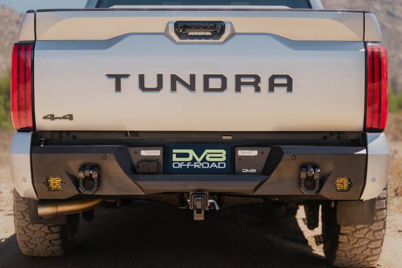Toyota Tundra Rear Bumper - DV8 Offroad - Spec Series, Mid-Width, Steel - Black - `22-`26